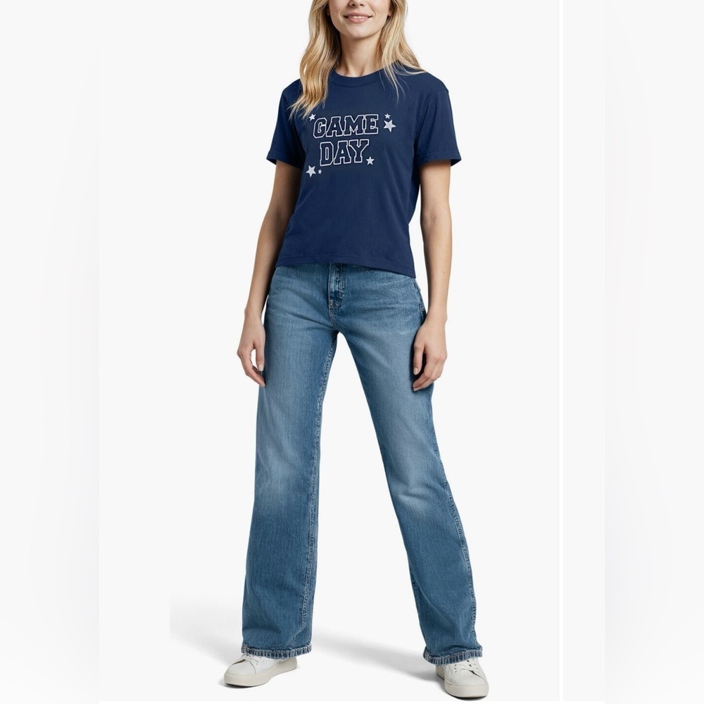 Wildfox Whimsical Jamie Game Day Cotton Blend Graphic Tee Shirt NWT XL - Picture 4 of 12
